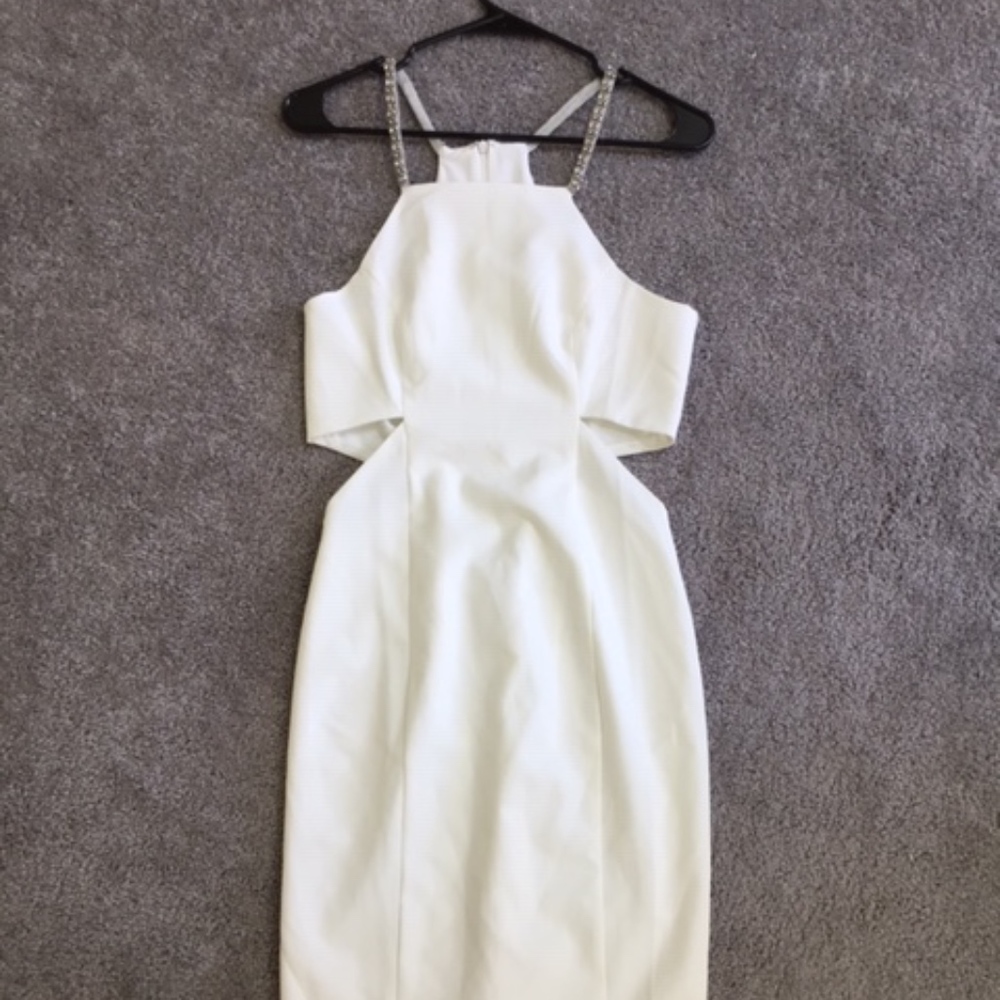 Tobi white midi dress, never worn